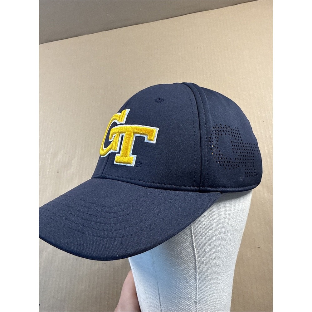 Georgia Tech Yellow Jackets OSFA Fitted Hat Top of the World Blue